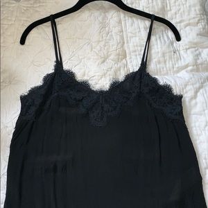 black lace top